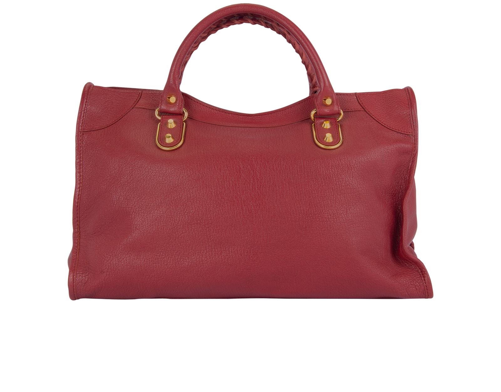 Medium City Bag, &pound;680, Handbags, Red, Leather, Back view